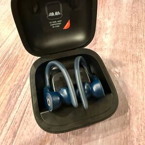 Beats by Dre Blue Earbud Headphones